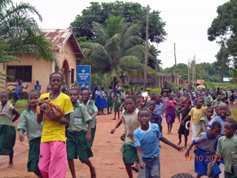 WILD RECREATION-pupils liter the streets daily during break.